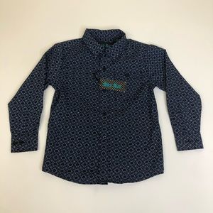 Bold Blue Size 5 Boys Button Down